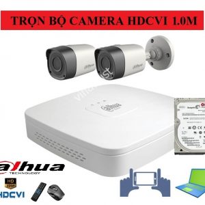 Lắp đặt trọn gói bộ 2 camera DAHUA HD CVI 1.0M